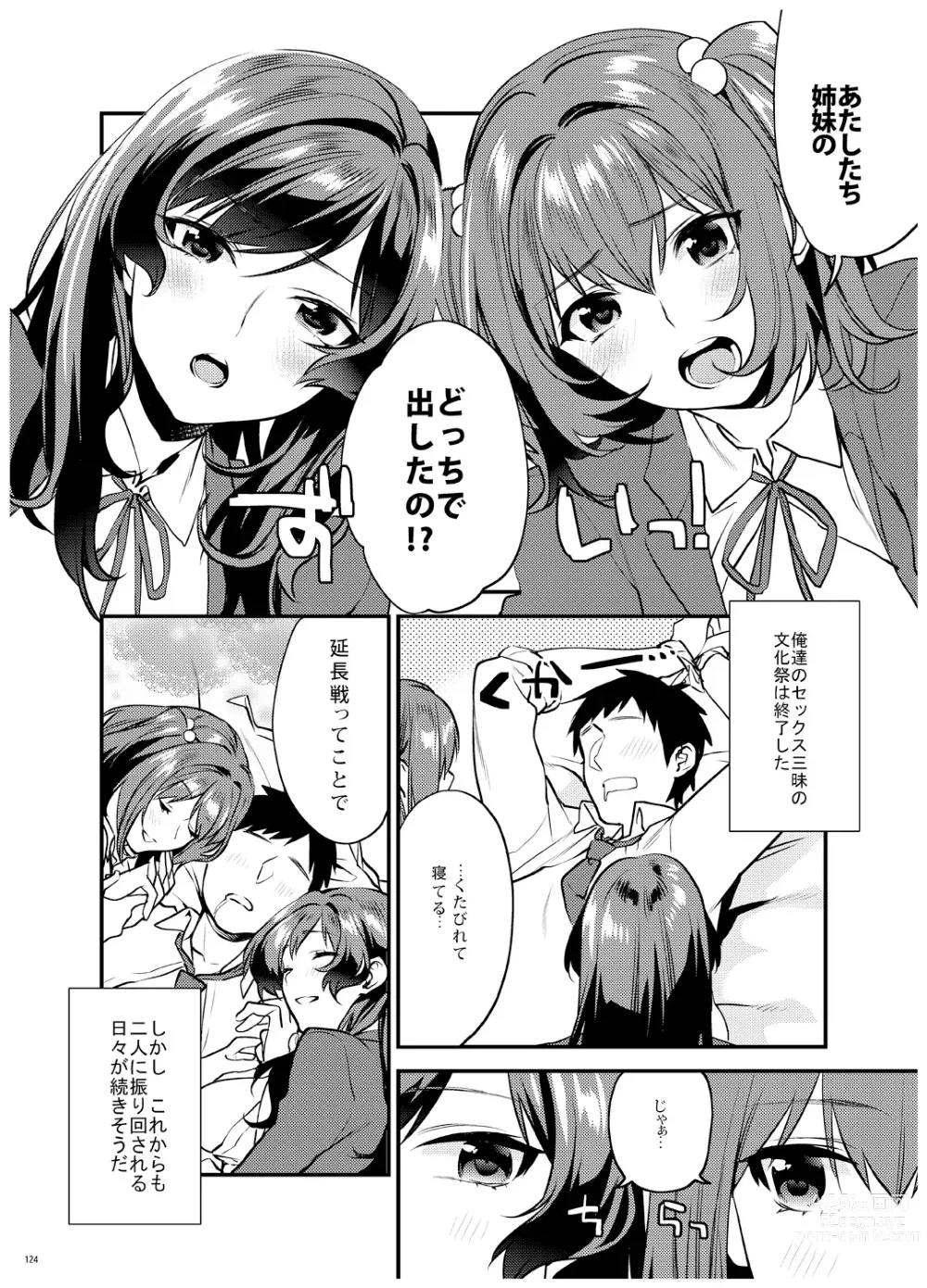 Page 125 of doujinshi Ane-Gimi Imouto-Gimi Bunkasai Soushuuhen