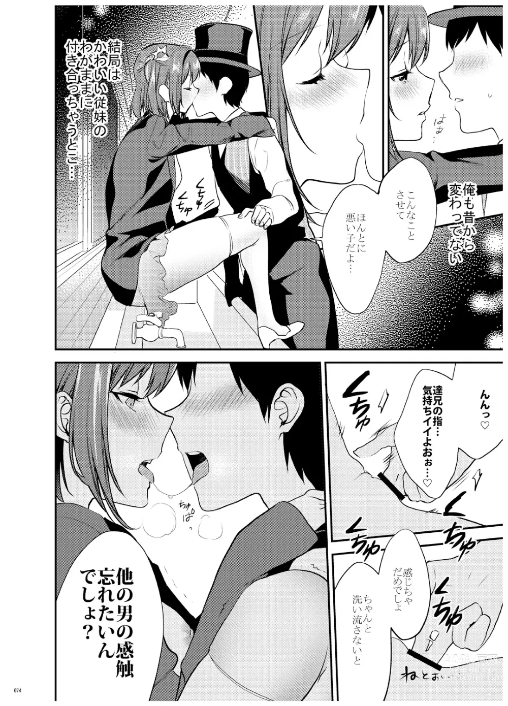 Page 75 of doujinshi Ane-Gimi Imouto-Gimi Bunkasai Soushuuhen