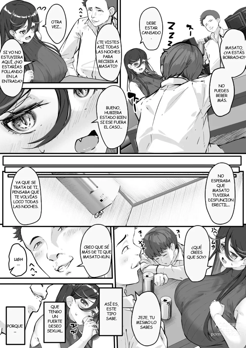 Page 8 of doujinshi Netorare Tsuma Masato-kun Gomen ne... Watashi... Kare no SeFri ni Modorimasu