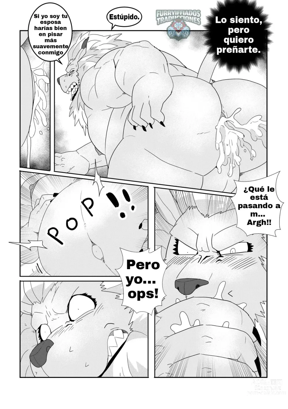 Page 34 of doujinshi Leomon Gainer With Virus