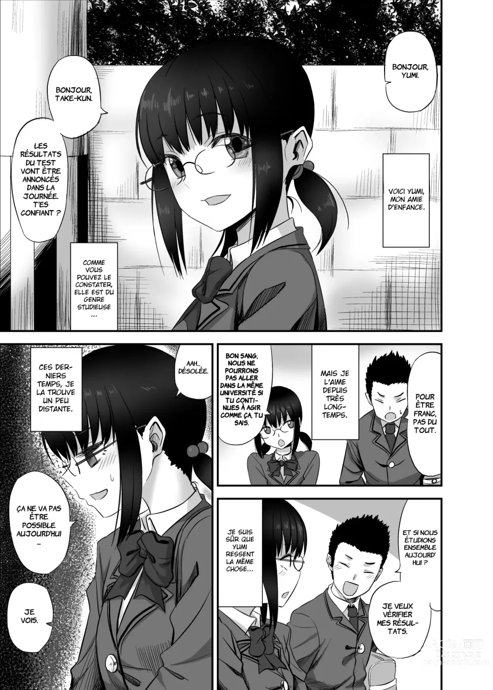 Page 2 of doujinshi Jimi de Majime na Osananajimi ga Class no Yankee ni Omocha ni Sarete Ita Hanashi