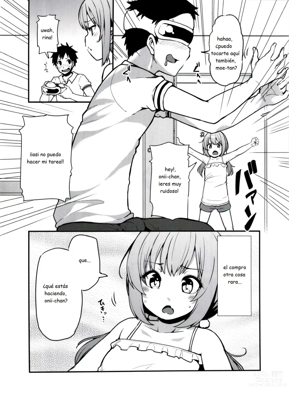 Page 3 of doujinshi Rina to Onii-chan no Ikenai Ojikan