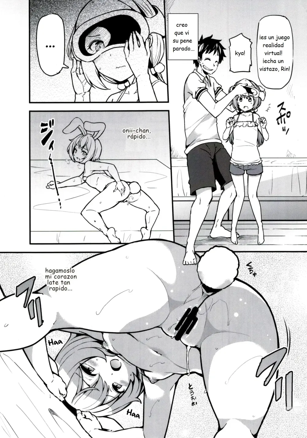 Page 4 of doujinshi Rina to Onii-chan no Ikenai Ojikan