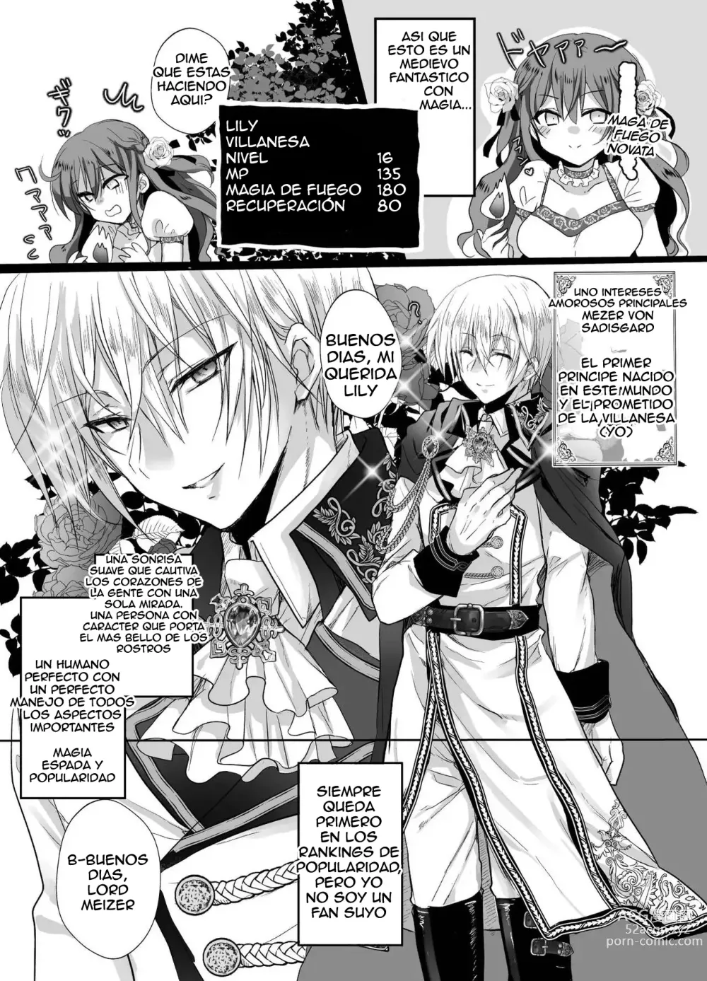 Page 4 of doujinshi Colegiala fangirl de NPCs reencarna como la hija de la villana ~La Tragedia~ Parte 1