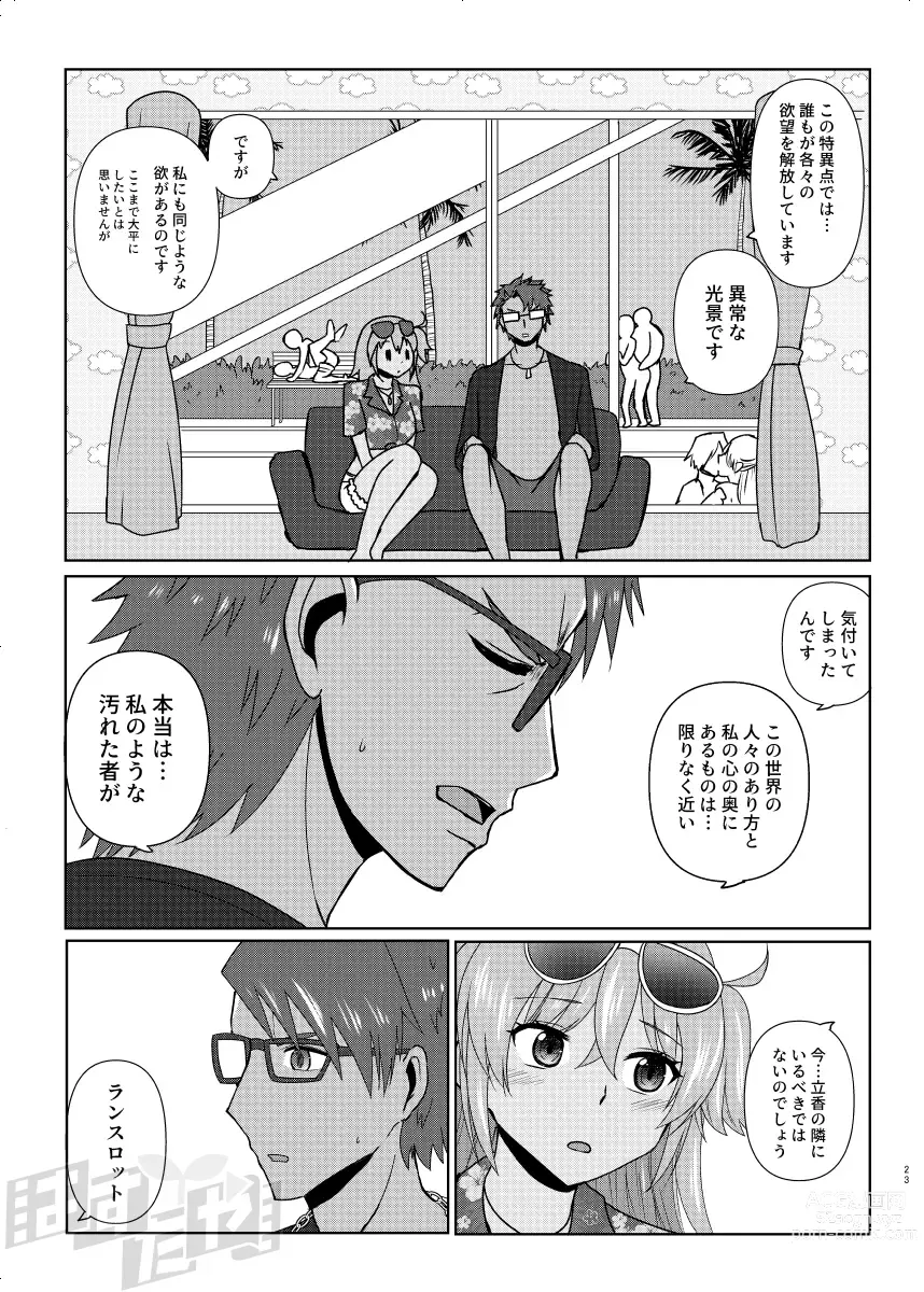 Page 21 of doujinshi Kencelo to Master in Dosukeberu Luluhawa