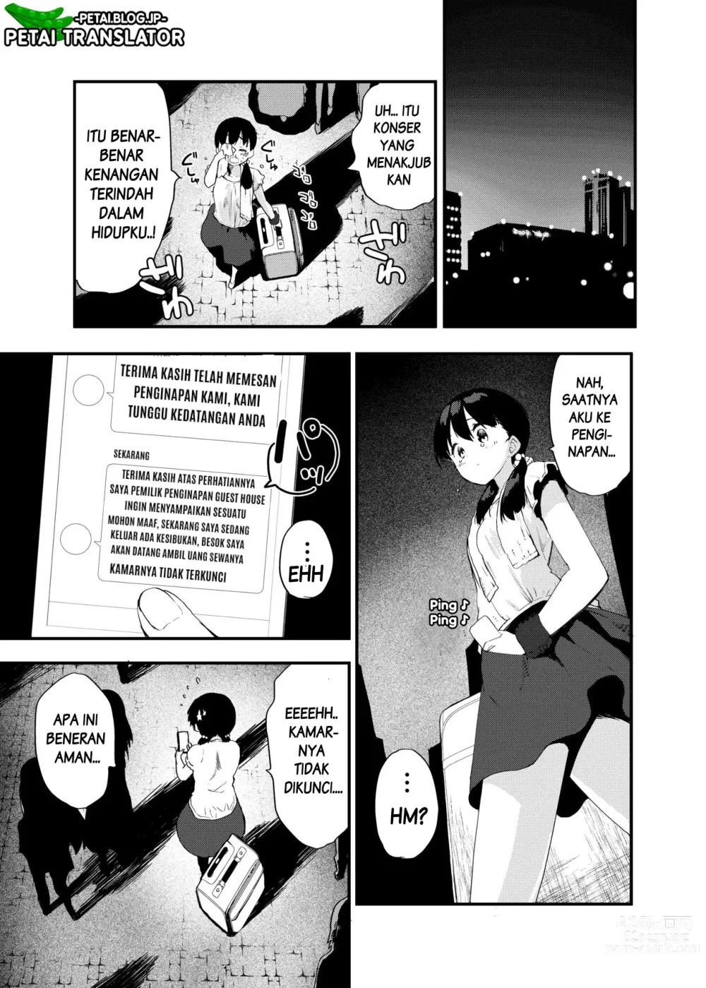 Page 8 of doujinshi Inaka Musume Abunai Minpaku~ Ippaku Futsuka Seishi Tsuki~ Bahasa Indonesia