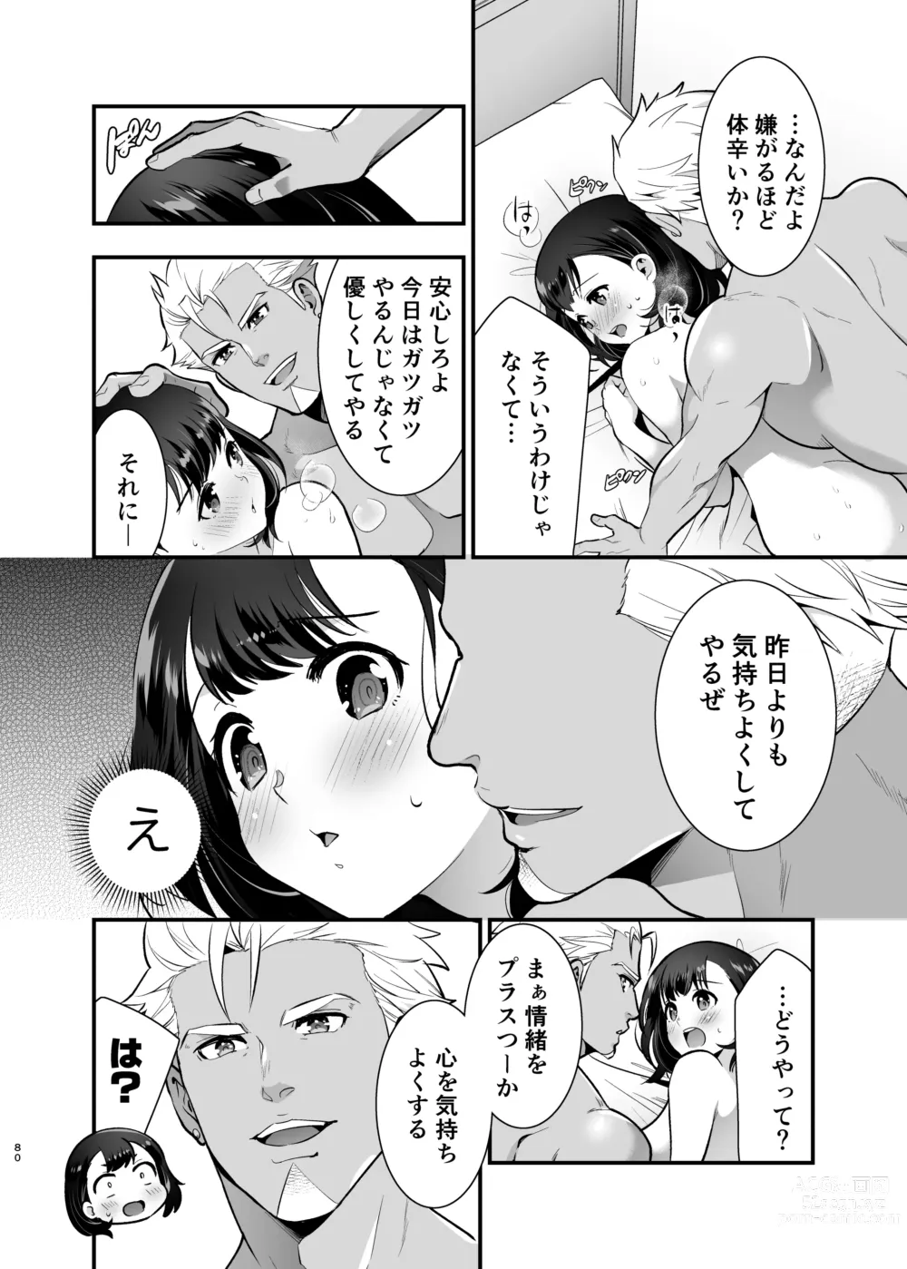 Page 80 of doujinshi Seiyoku o Moteamasu Jimi de Nekura na Watashi ga Gatenkei Joushi ni Taberareru 3-kakan