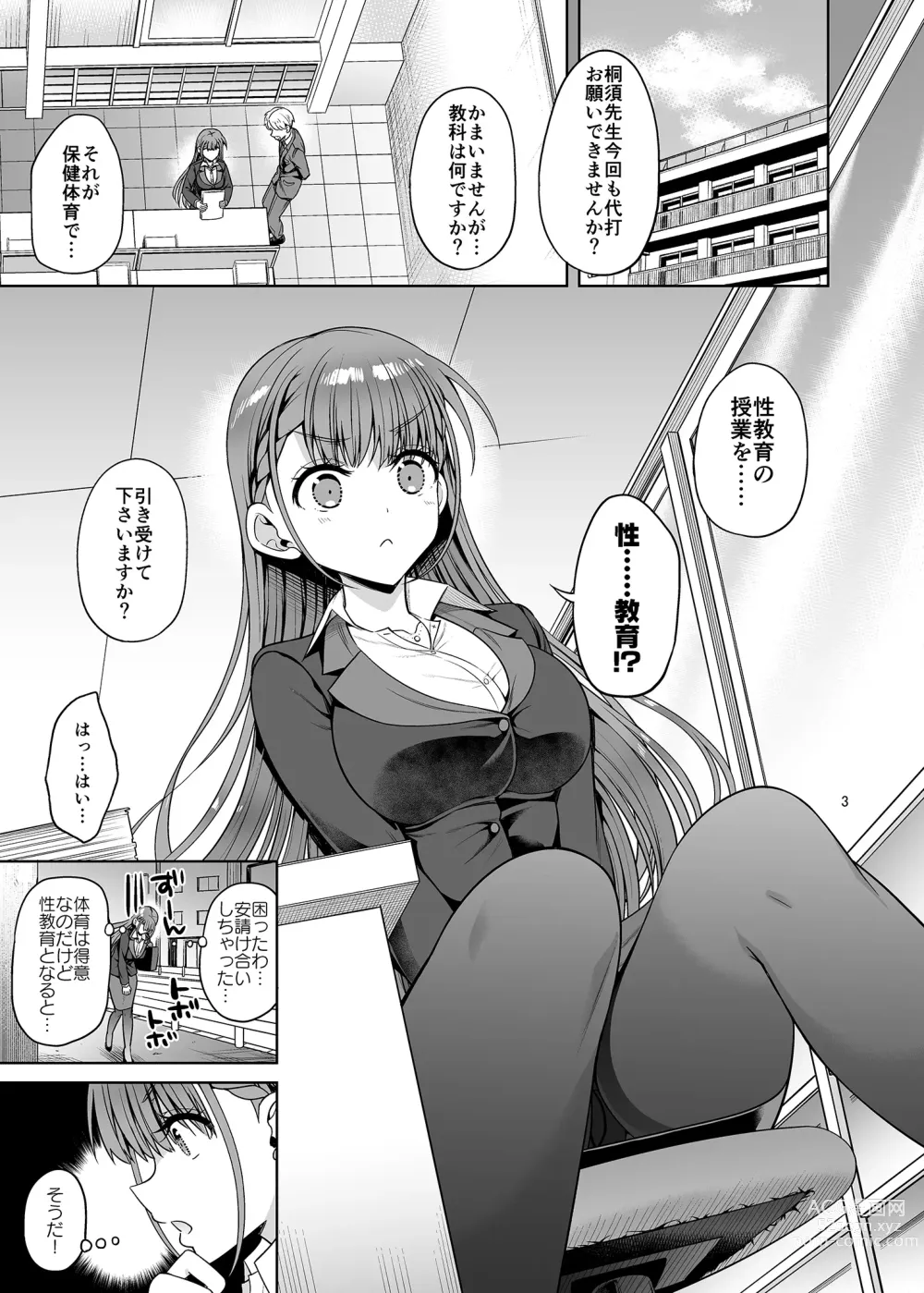 Page 2 of doujinshi Kirisu Sensei ga Oshieru Hokentaiiku