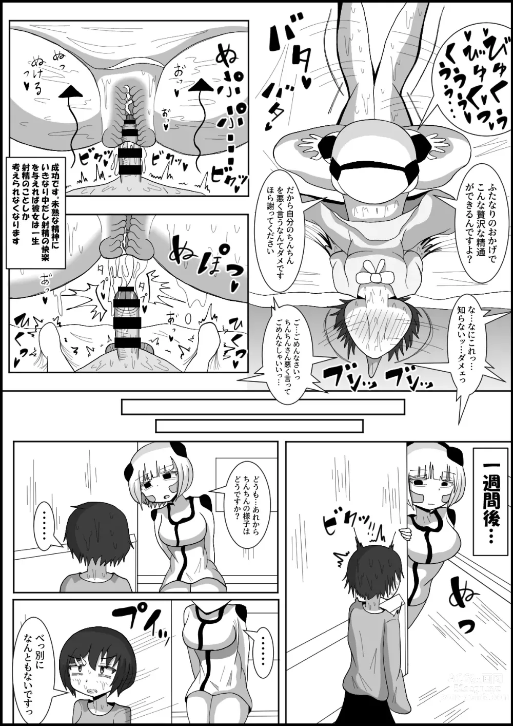 Page 8 of doujinshi Dosukebe Android to Okonau Futanari Chinpo Eisai Kyouiku