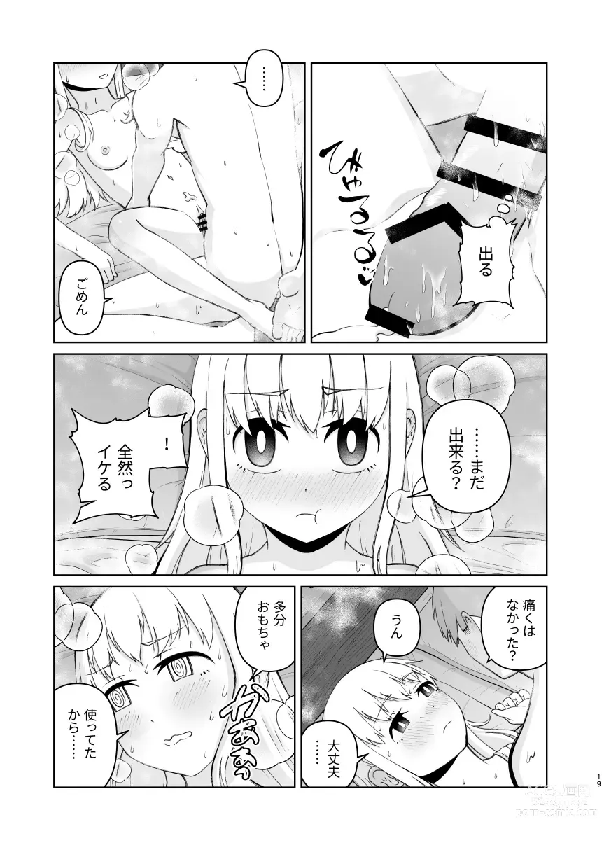 Page 19 of doujinshi Juken de Joukyou Shita Imouto to