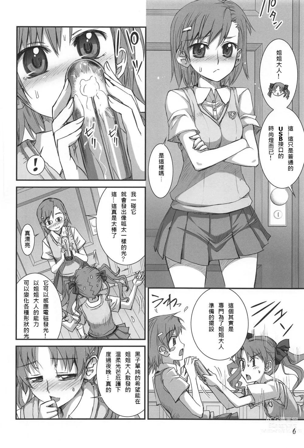 Page 5 of doujinshi Toaru Kuroko no Choudendou Pantsu