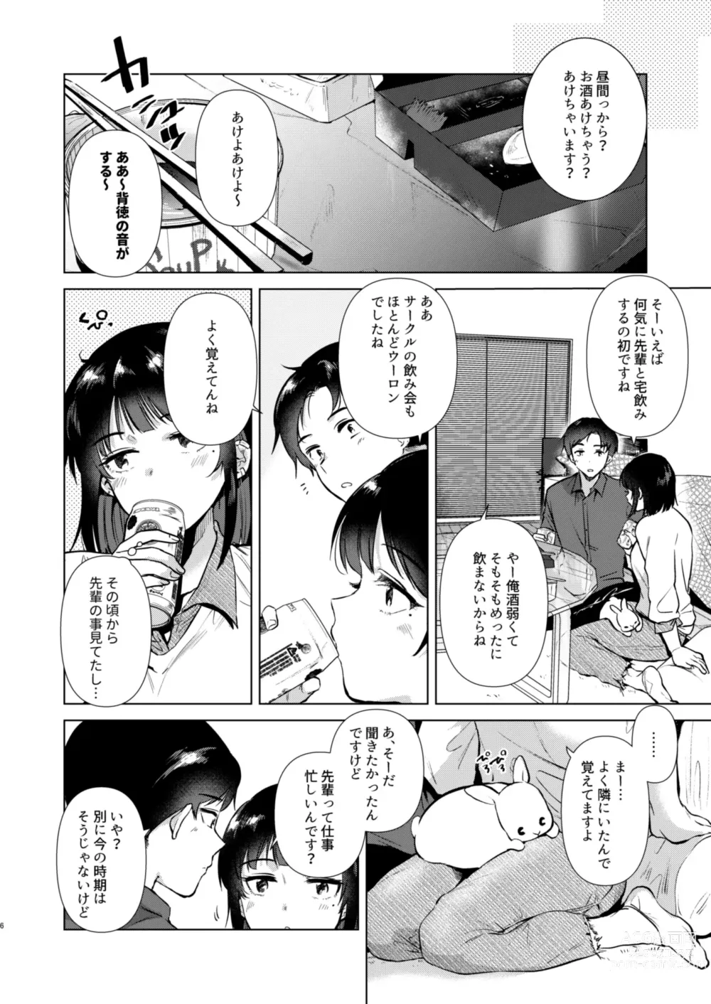 Page 6 of doujinshi Senpai, Shuumatsu Hima desu ka?