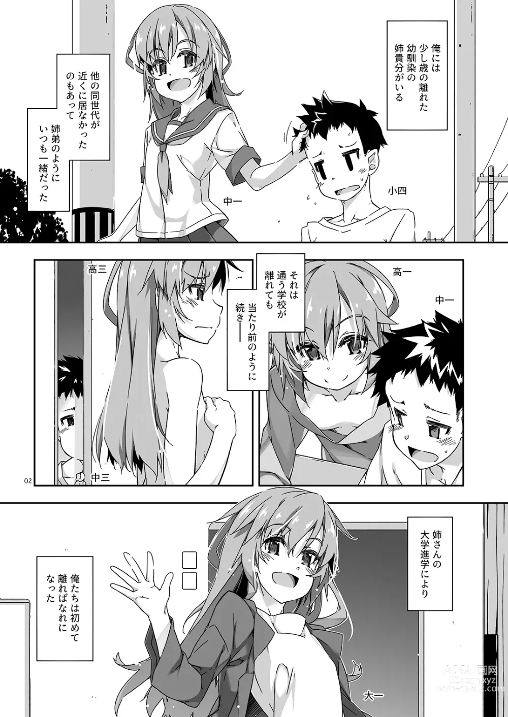 Page 2 of doujinshi Anekibun no Oppai Seichou Kakunin