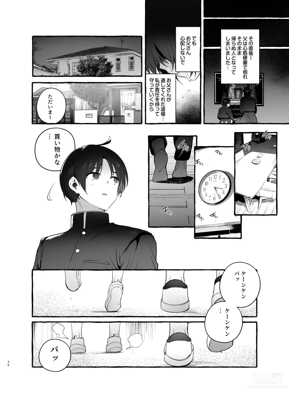 Page 37 of doujinshi Deka Tsuyo Mama wa Boku ni Amai.