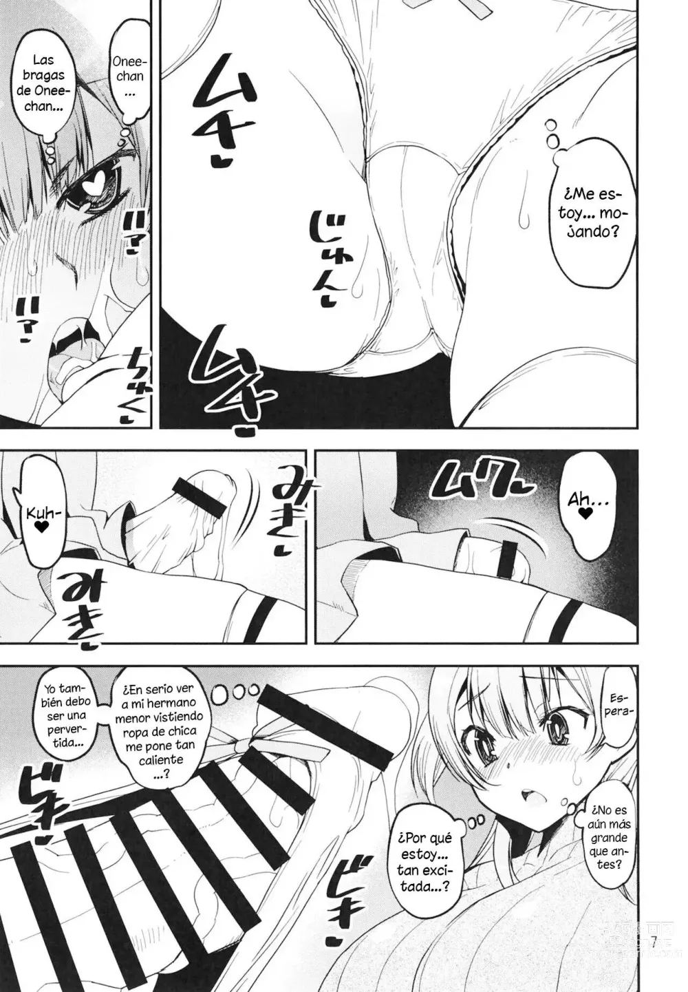 Page 7 of doujinshi Rena no Otouto Ane no Seifuku de Josou suru Hentai nanda kedo