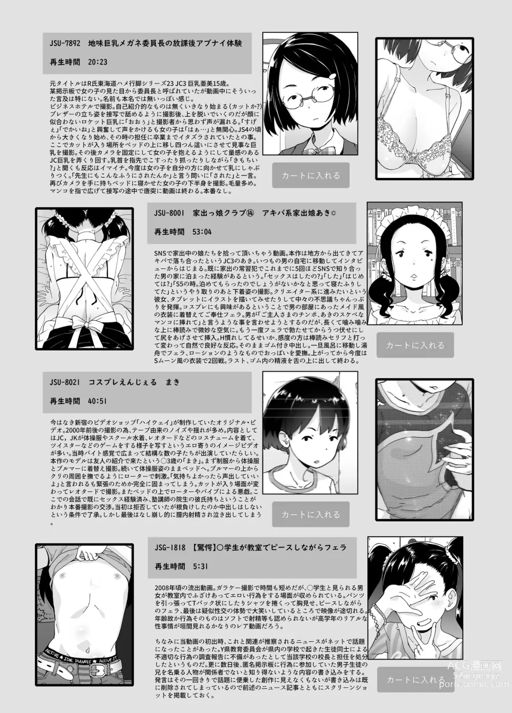 Page 20 of doujinshi Kakuu Ryuushutsu Douga Catalog