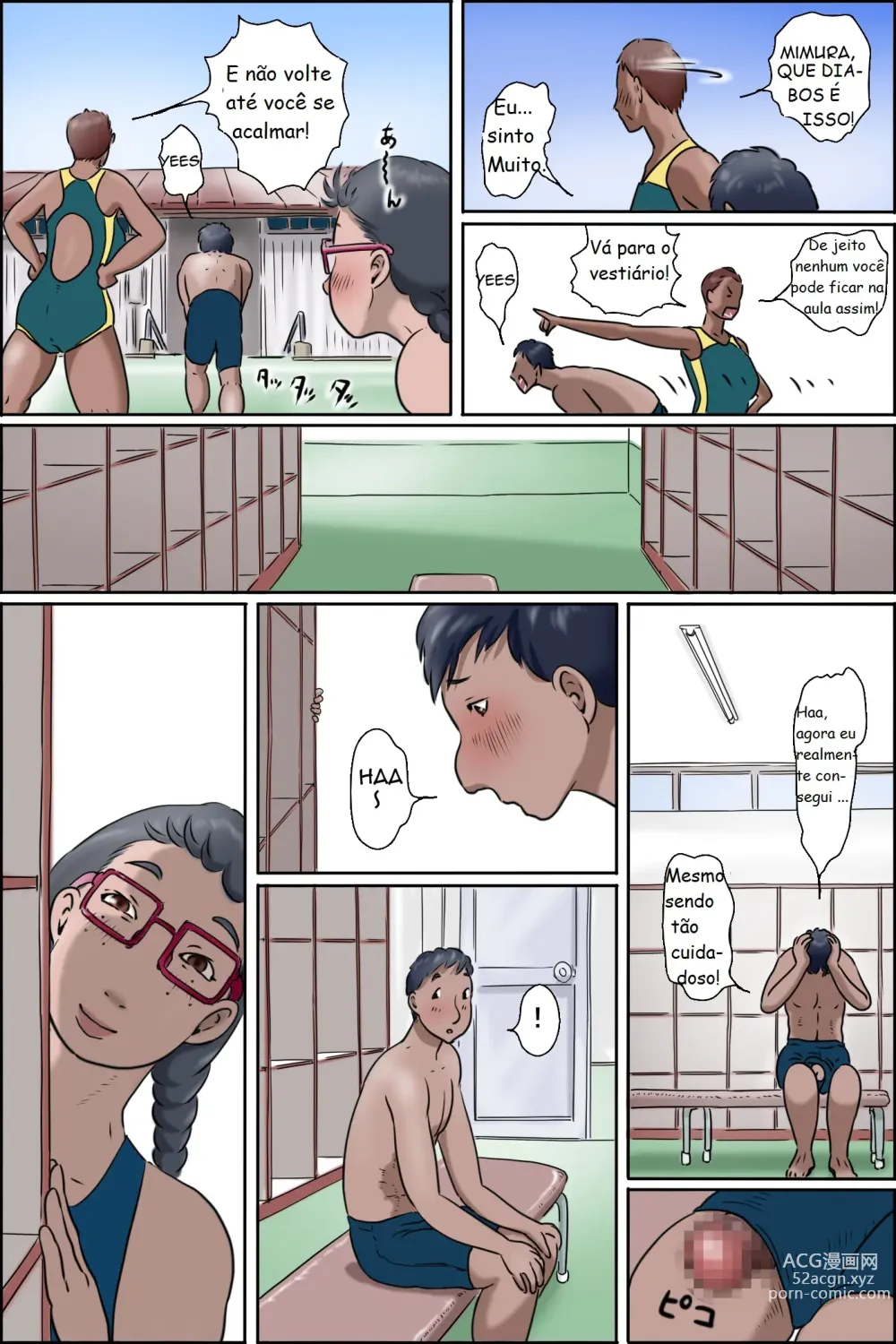 Page 12 of doujinshi I Won't Lose to my Little Sister -Naked Family Elder Daughter-