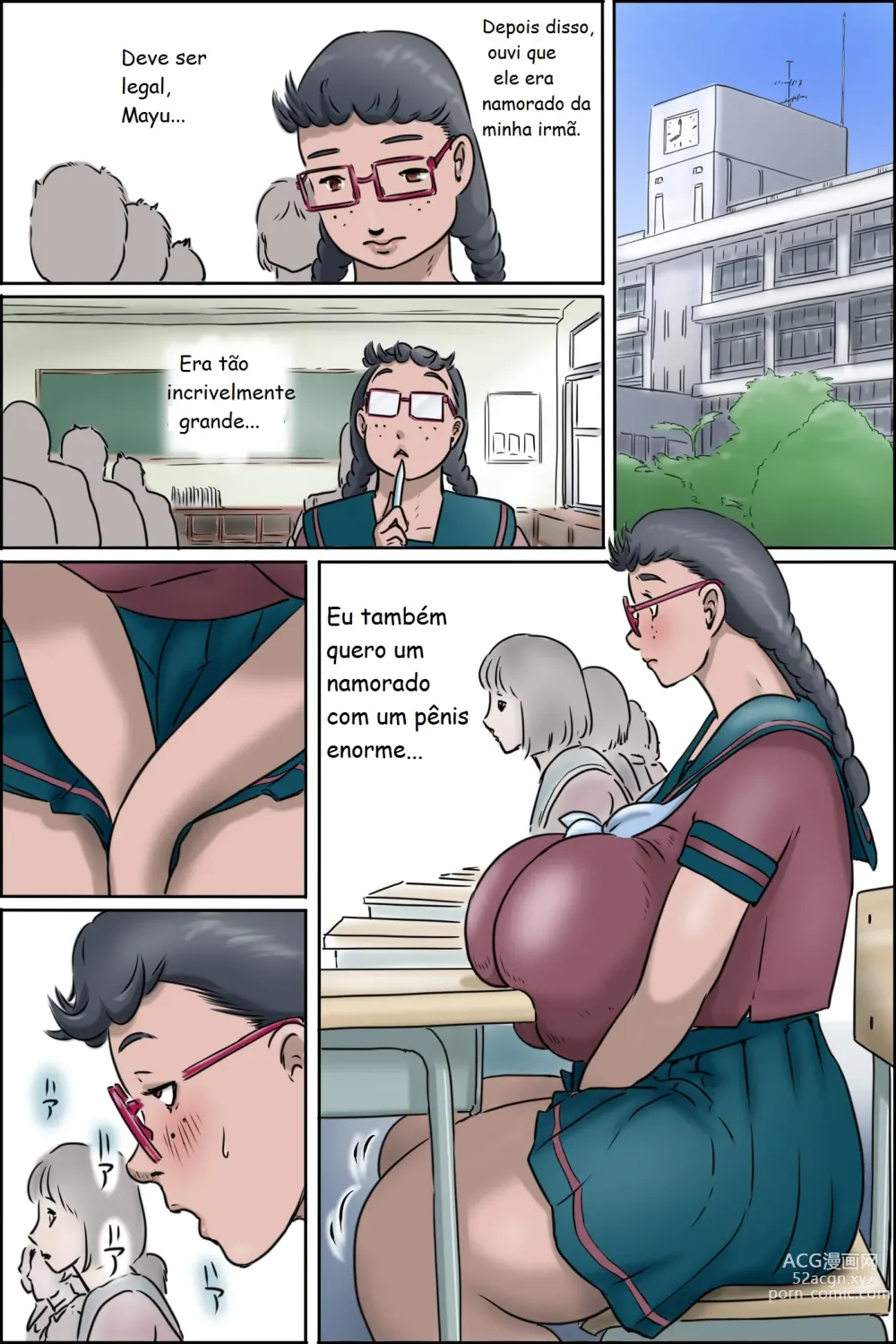 Page 5 of doujinshi I Won't Lose to my Little Sister -Naked Family Elder Daughter-