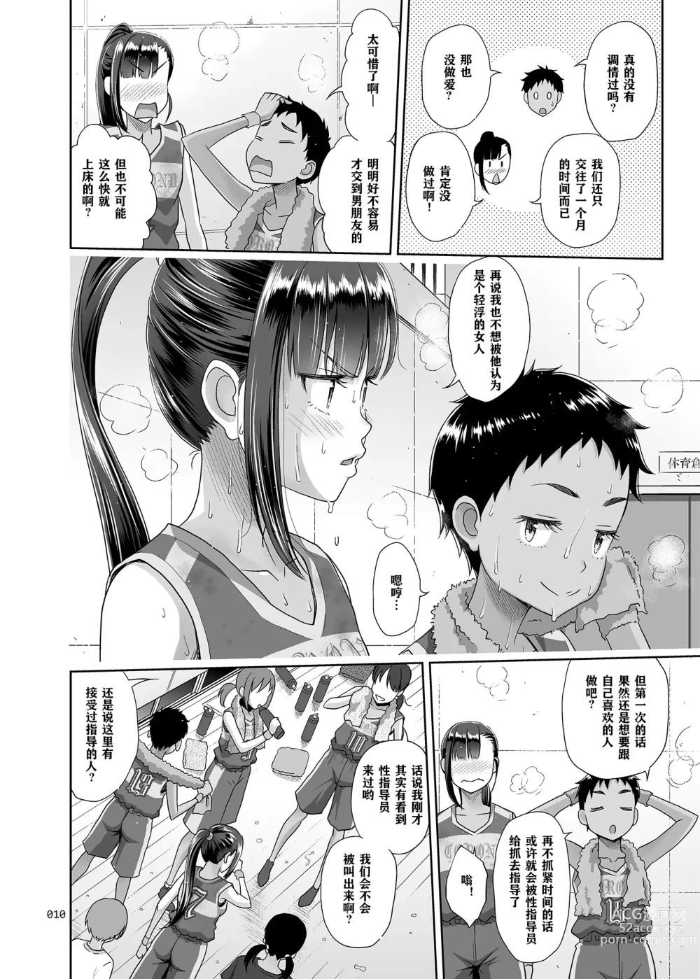 Page 10 of doujinshi Seishidouin no Oshigoto 3 Mushiatsui Taiiku Souko de Iron na Renshuu o Shitemitara Asedaku ni Natta (decensored)