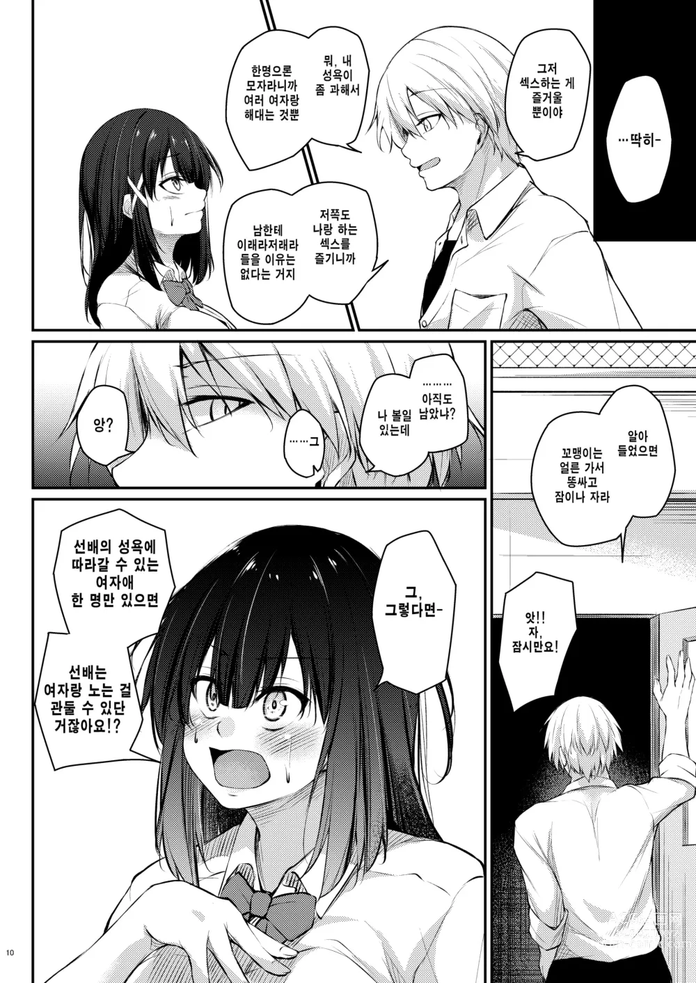 Page 9 of doujinshi 후배 풍기위원의 불량 선배 갱생방법