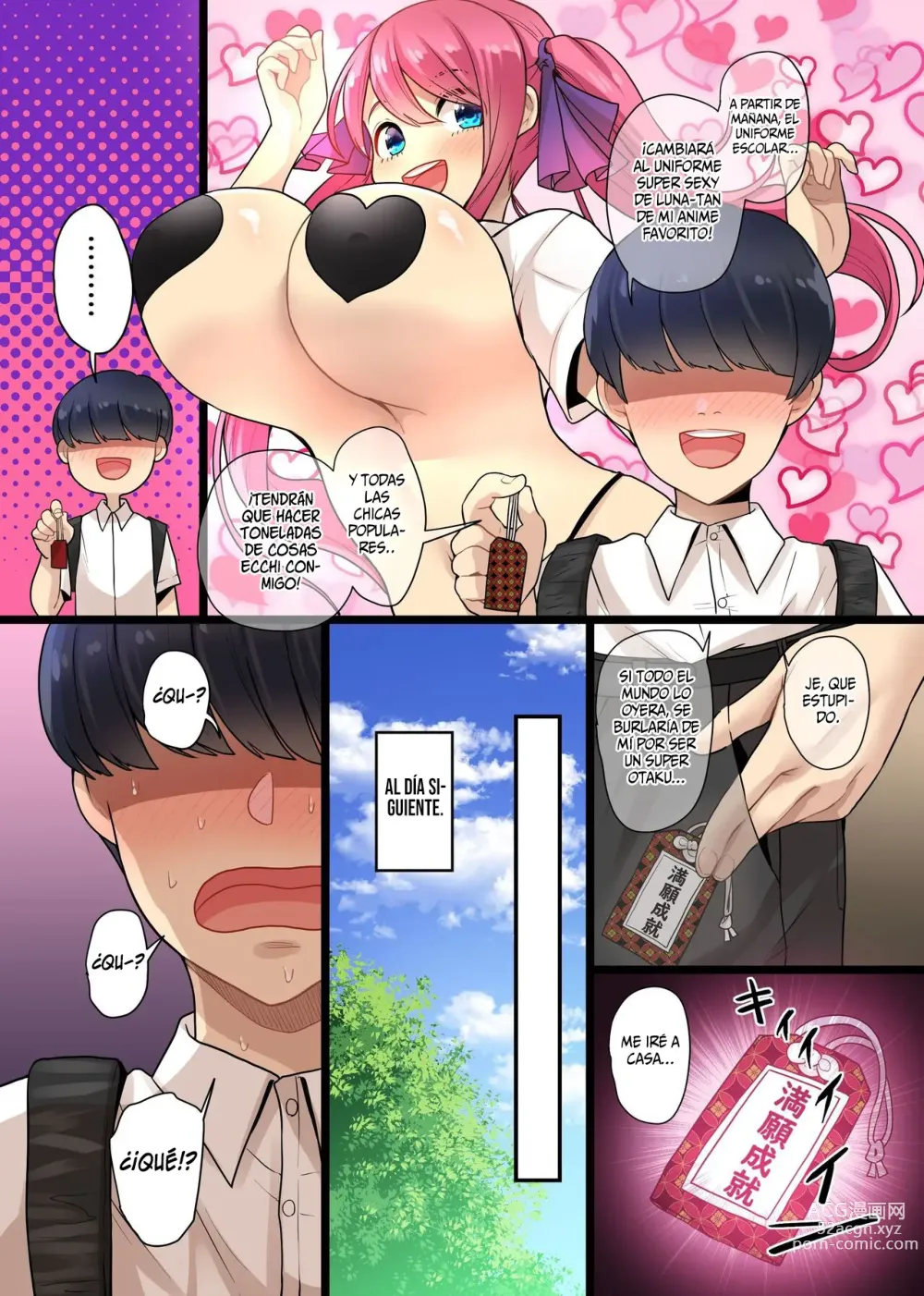 Page 3 of doujinshi Eroi Negai ga Kanaimasu! Genjitsu Settei ga Kaerechau Omamori de Class no Bakunyuu mo Tannin no Kentsuana mo Gal mo Gakuenchuu no Joshi o Zenin Onaho-ka