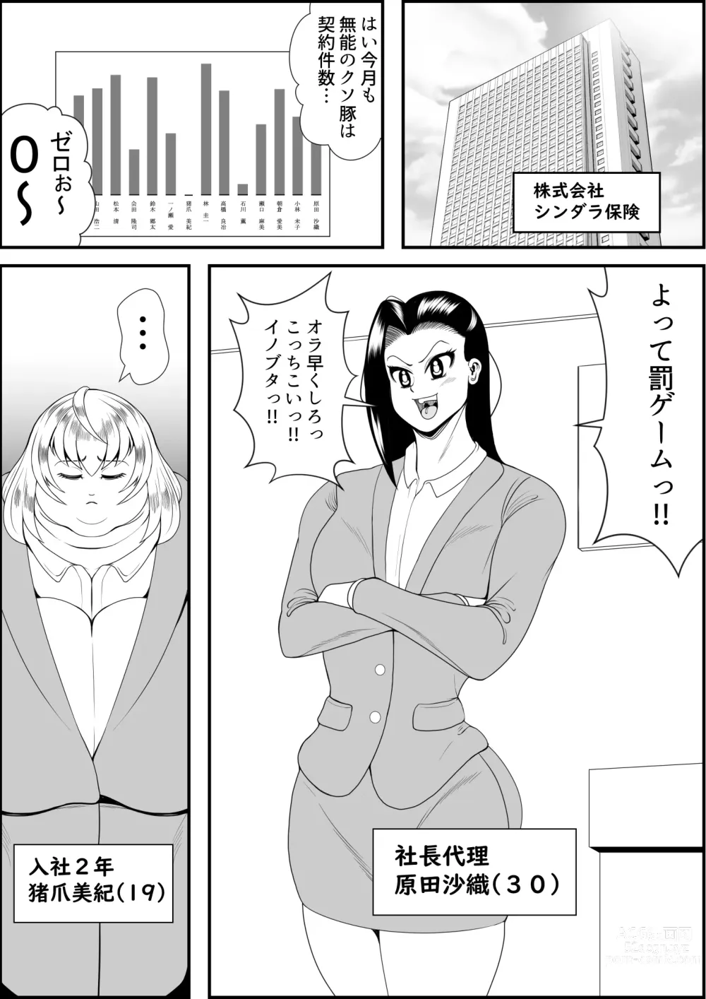 Page 1 of doujinshi デブ女の復讐劇