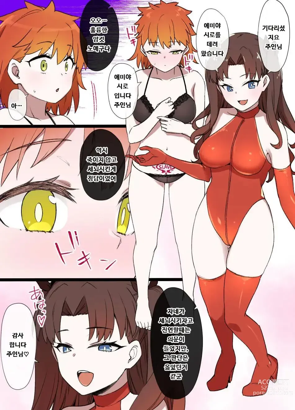 Page 8 of doujinshi 여체화 세뇌당한 에미야 시로가 주인님과 섹스하는 만화