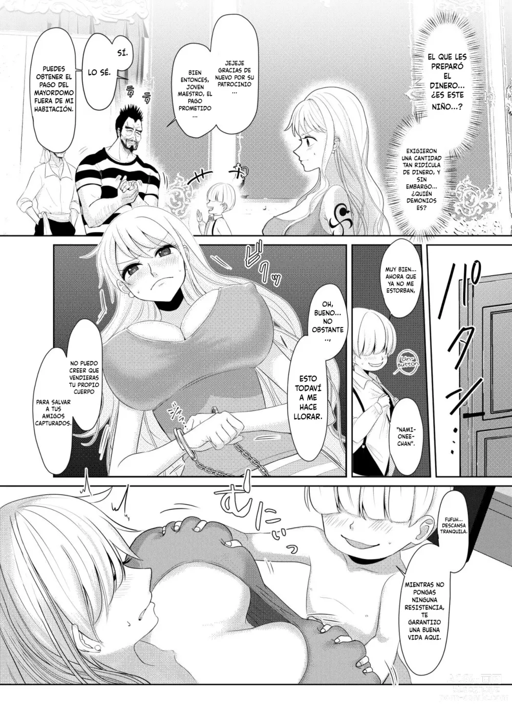 Page 2 of doujinshi Nami ga Kanemochi no Gaki to Torihiki (decensored)