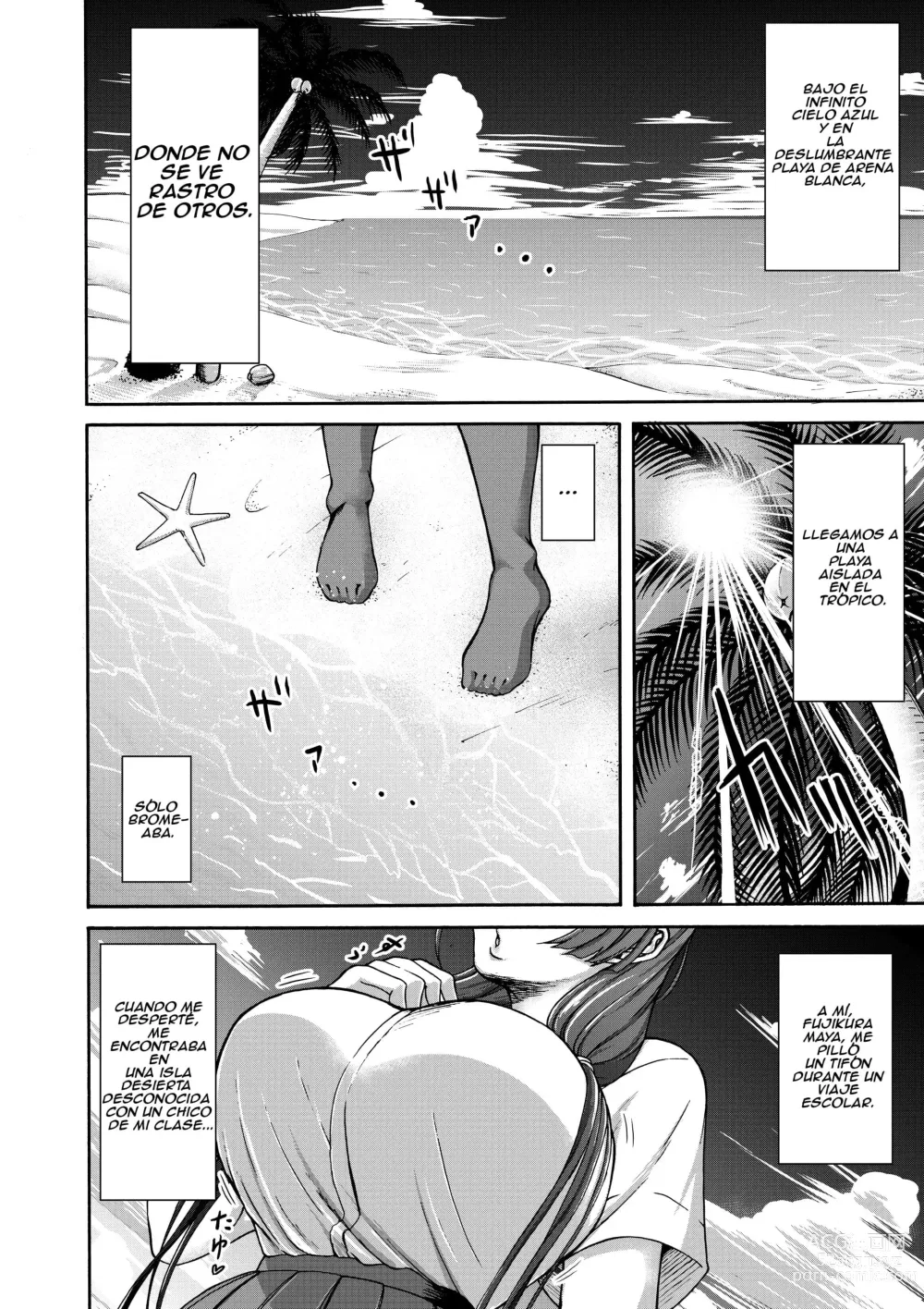 Page 4 of doujinshi Con un Hombre y una Mujer en una Isla Desierta, Algo Tiene que Pasar