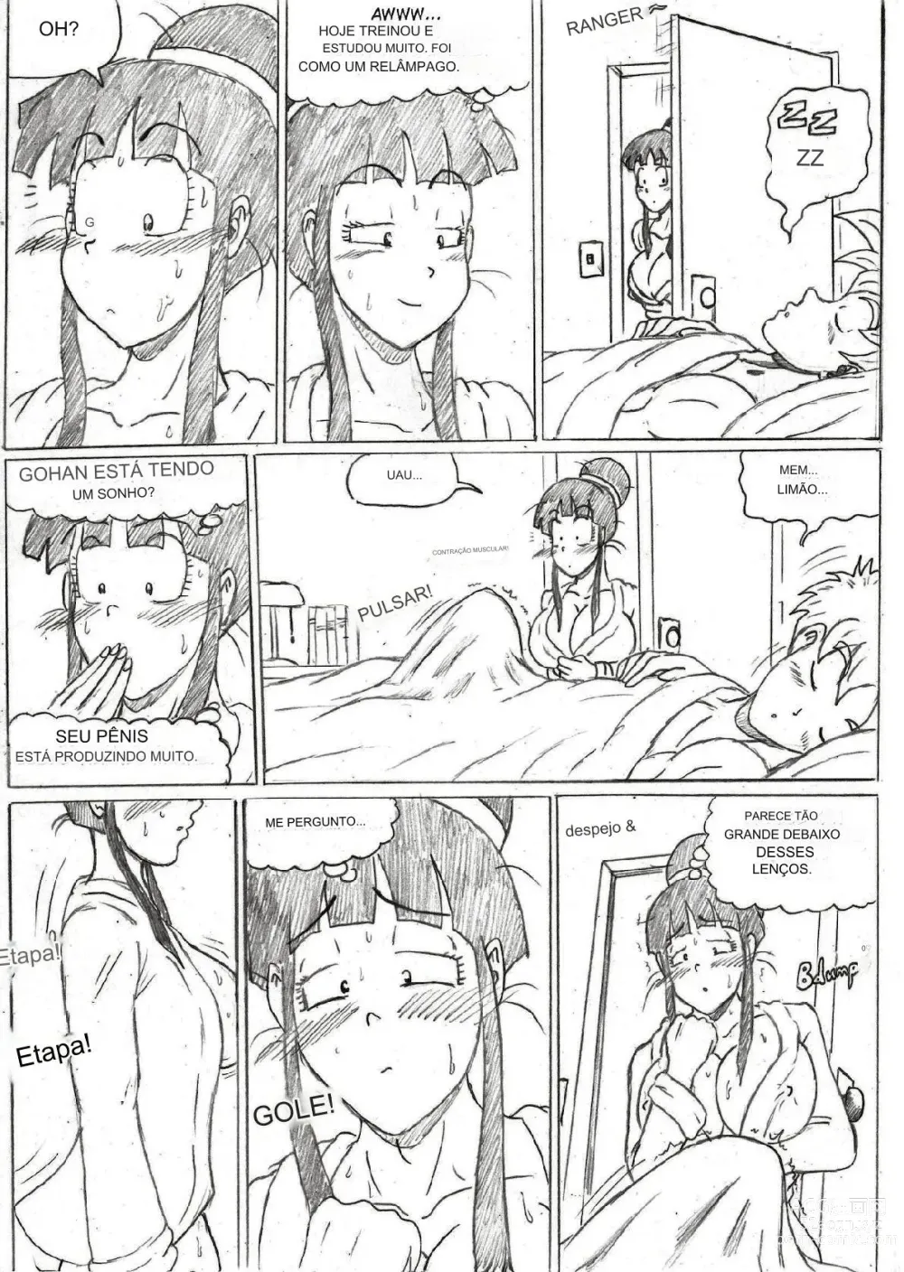 Page 3 of doujinshi TheWriteFiction When_The_Son_Sleeps (Dragon_Ball) GOHAN X CHICHI