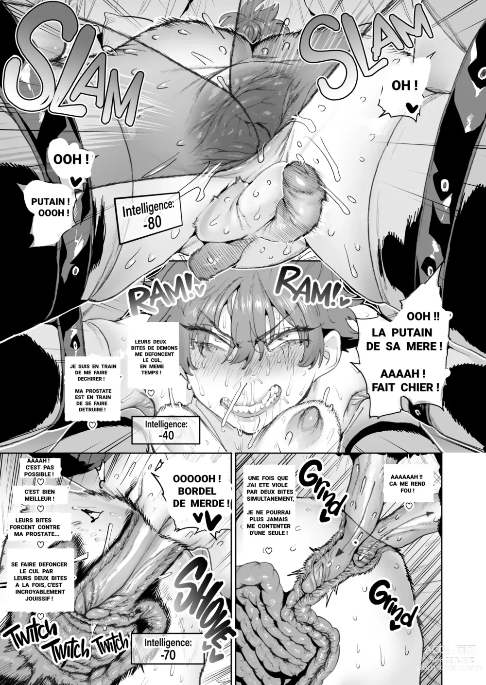 Page 32 of doujinshi L' Aventurier qui a tiré l'Epee qui augmente votre Attaque au prix de l' Intelligence pour chaque orgasme ! (decensored)