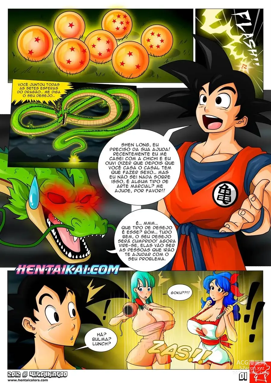 Page 2 of doujinshi DRAGON BALL XXX - GOKU APRENDENDO A FAZER SEXO