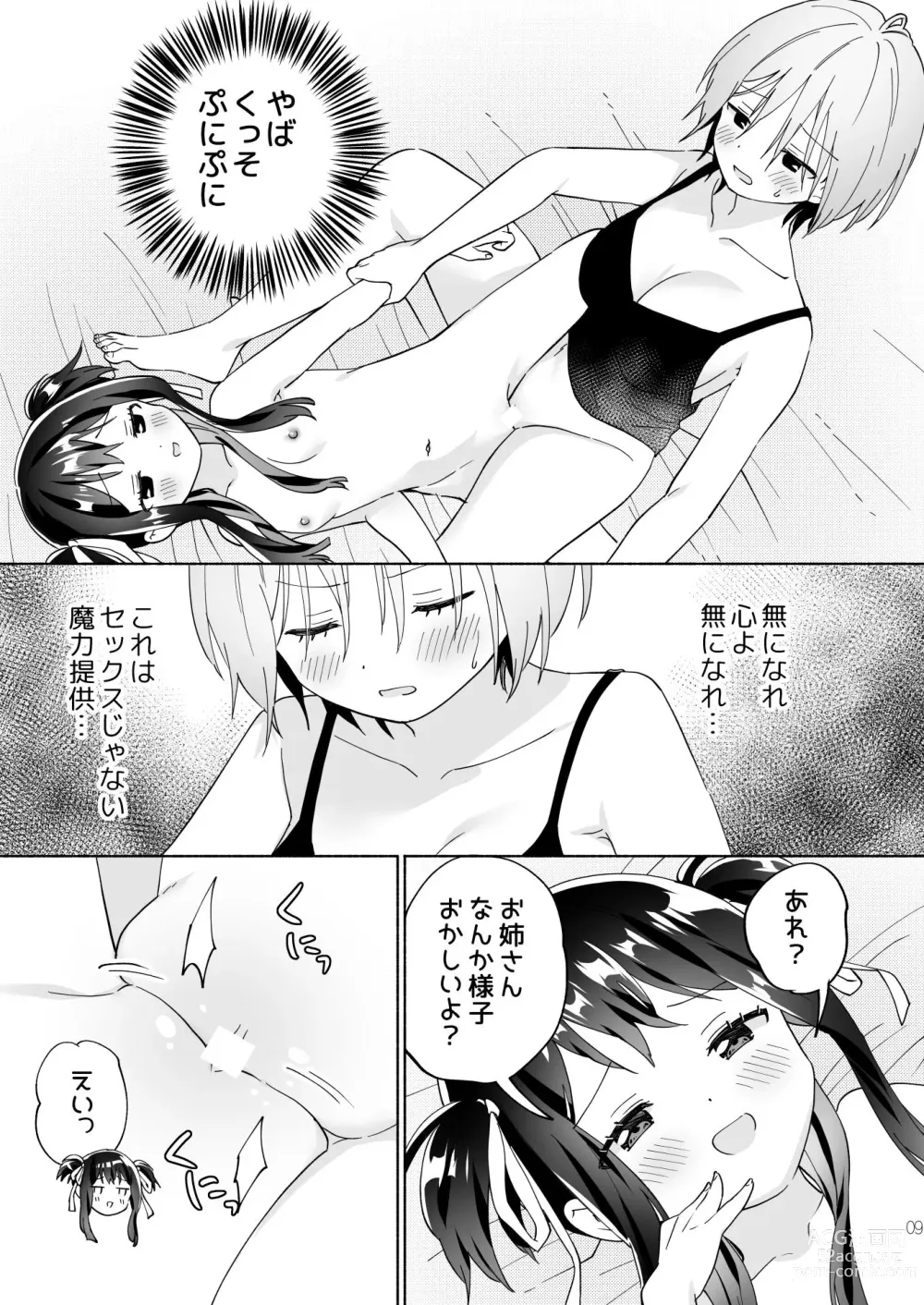 Page 8 of doujinshi Mesugaki Mahou Shoujo to Noukou Yuri Wakara Sesshoku