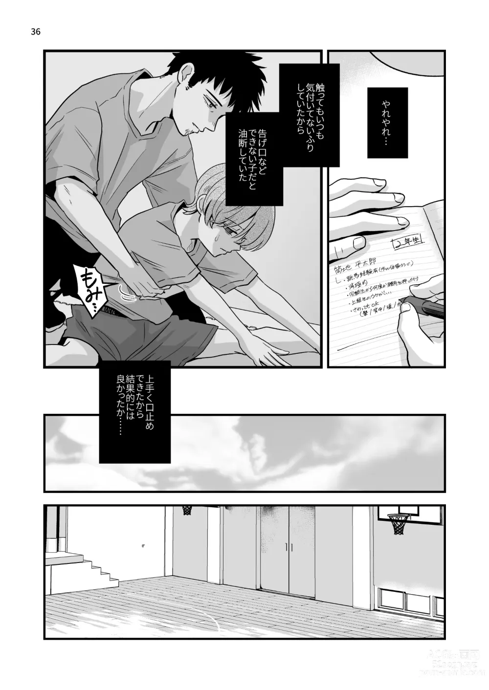 Page 36 of doujinshi 外部コーチの特別マッサージ