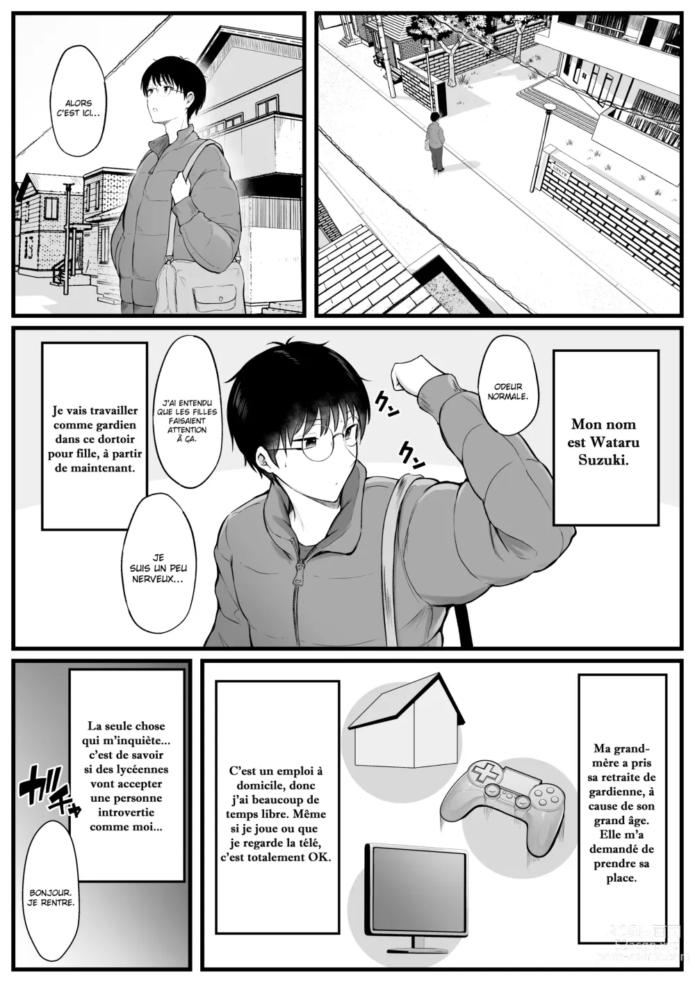 Page 3 of doujinshi Joshiryou Kanrinin no Boku wa Gal Ryousei ni Furimawasarete masu