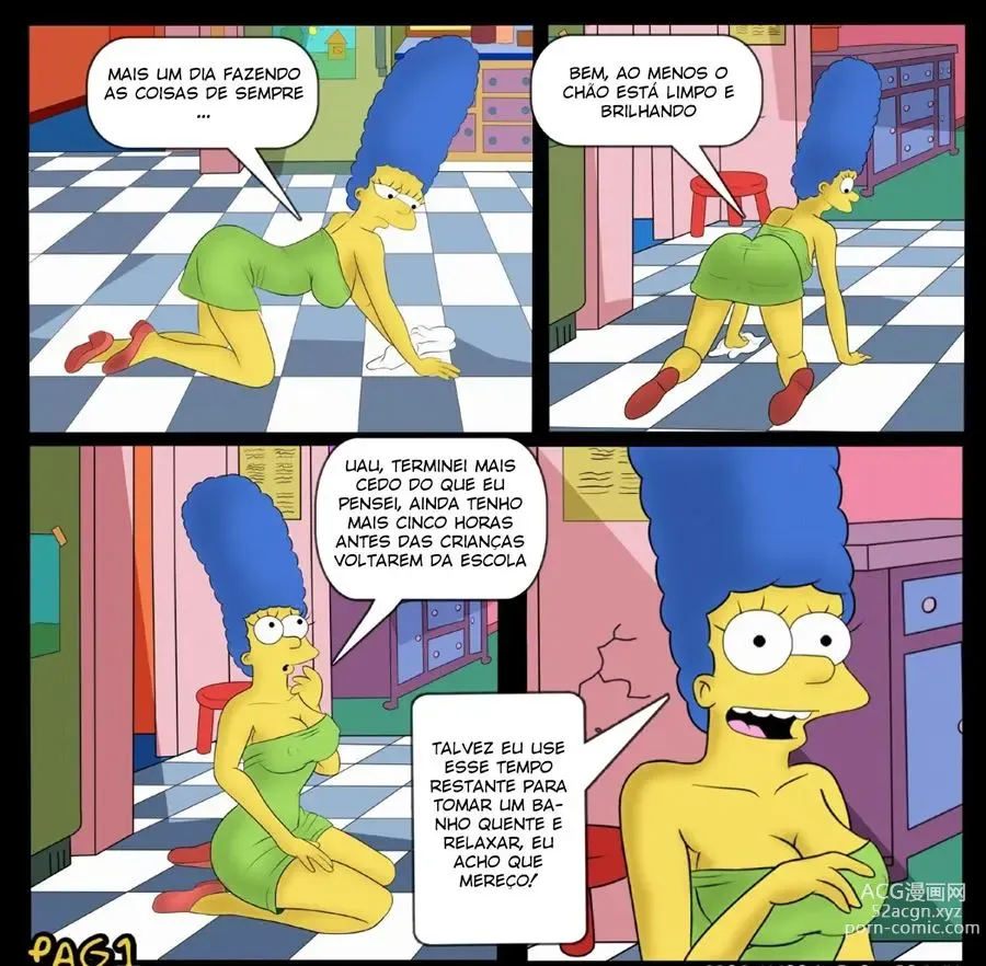 Page 2 of doujinshi Os Simpsons Bart comendo a Marge