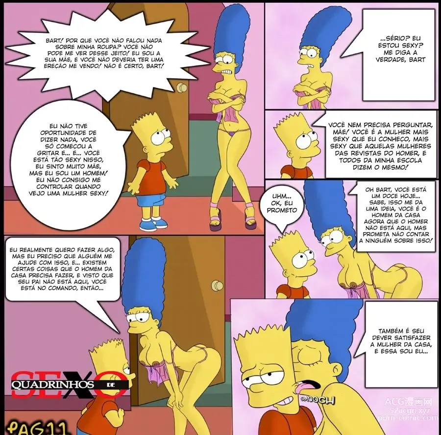 Page 12 of doujinshi Os Simpsons Bart comendo a Marge