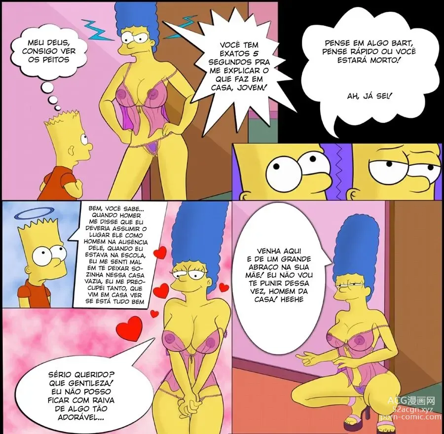 Page 10 of doujinshi Os Simpsons Bart comendo a Marge