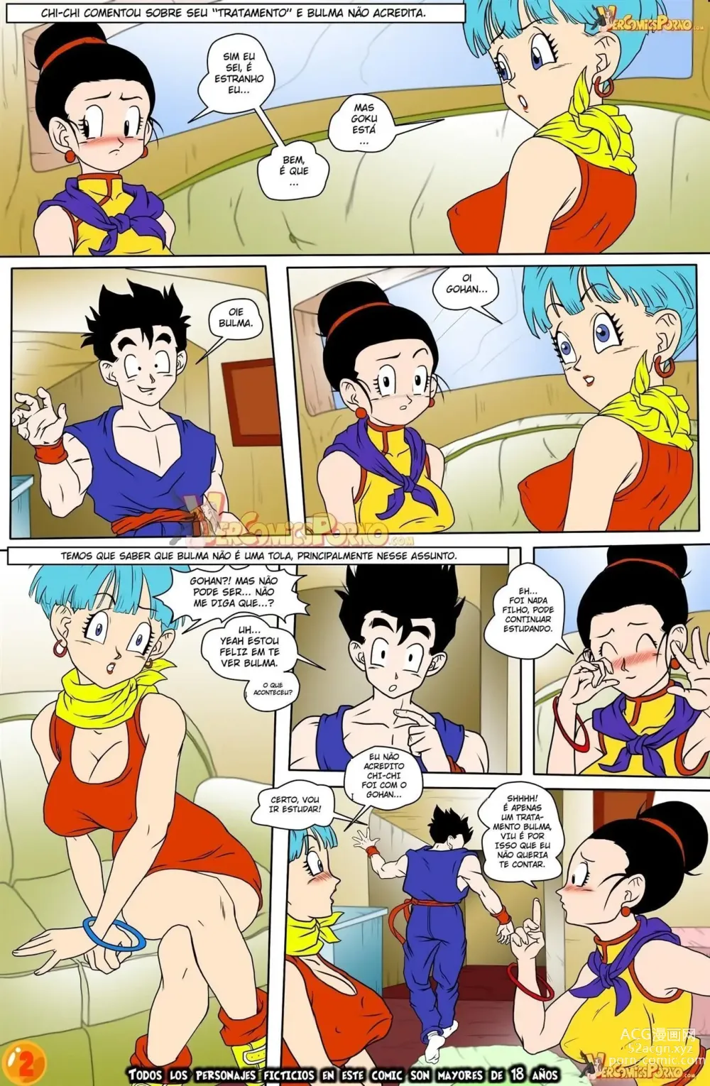 Page 36 of doujinshi Milk Milk 1,  2 e 3 Gohan Chichi Bulma