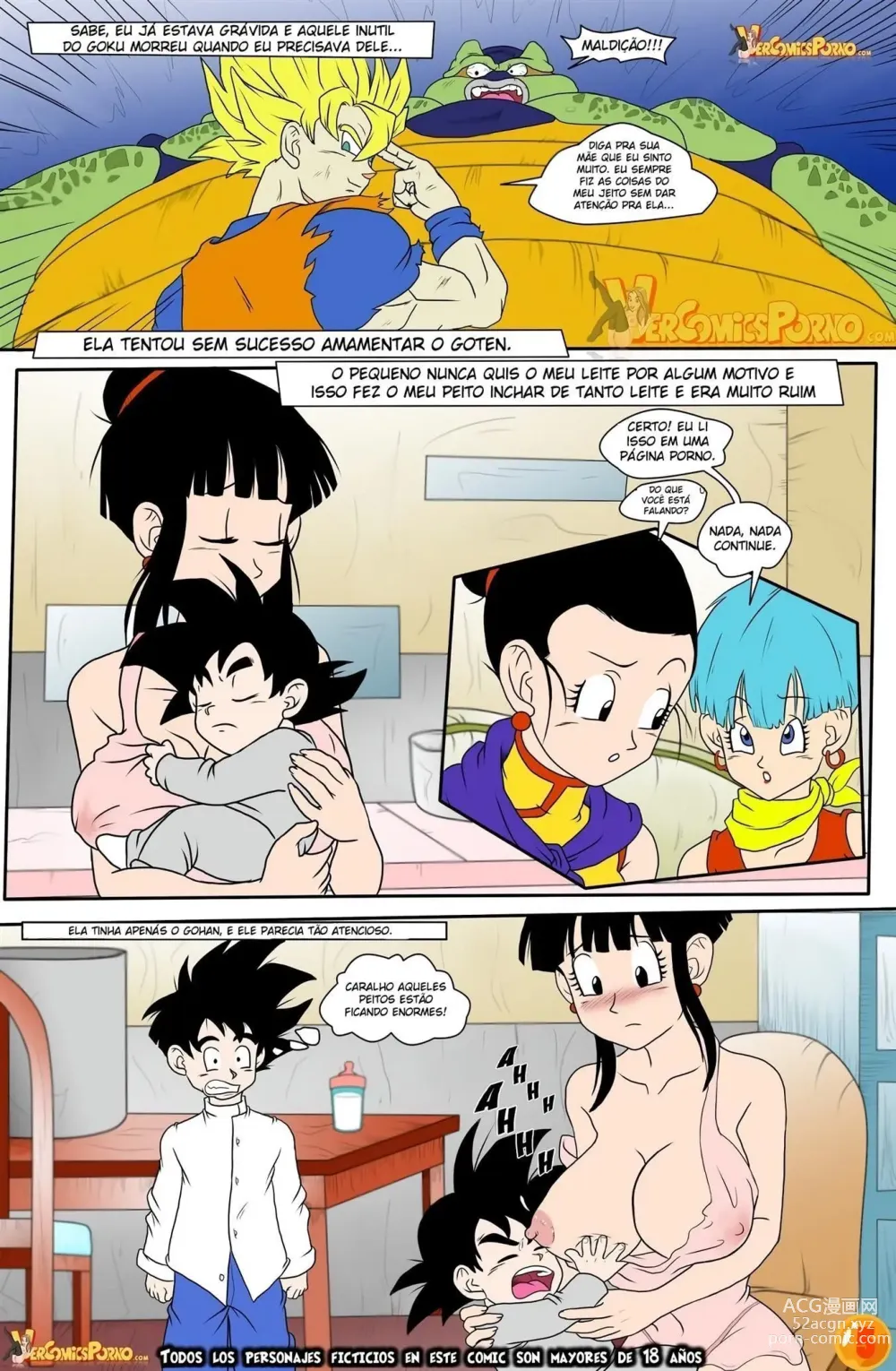 Page 39 of doujinshi Milk Milk 1,  2 e 3 Gohan Chichi Bulma