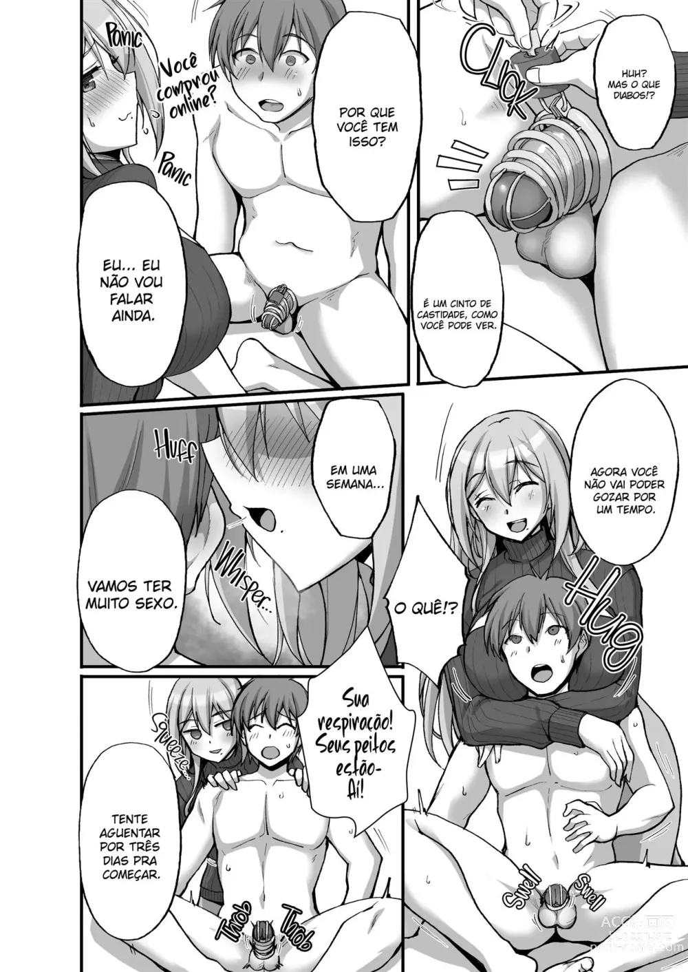 Page 19 of doujinshi Ecchi na Onee-san wa, Suki desu ka? 3 ~Tonari no Onee-san to Ikkagetsukan, Shasei Kanri to Sakusei Seikatsu Hen~