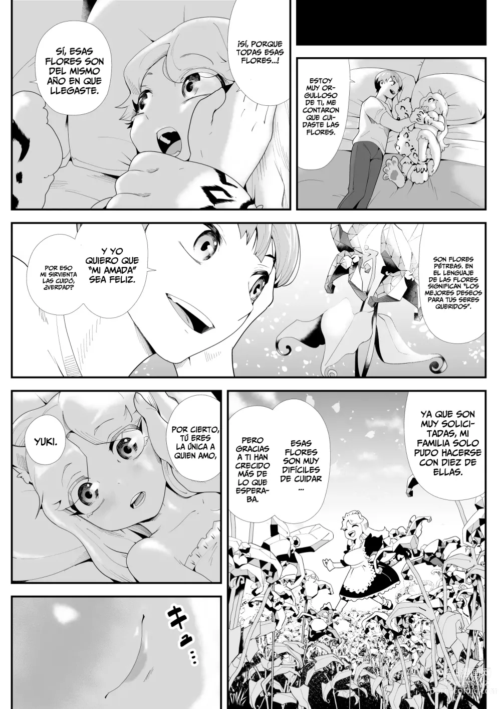 Page 9 of doujinshi Kemokemo Loli Kyonyuu Maid Anata no Yuki-chan Dekiaiki~