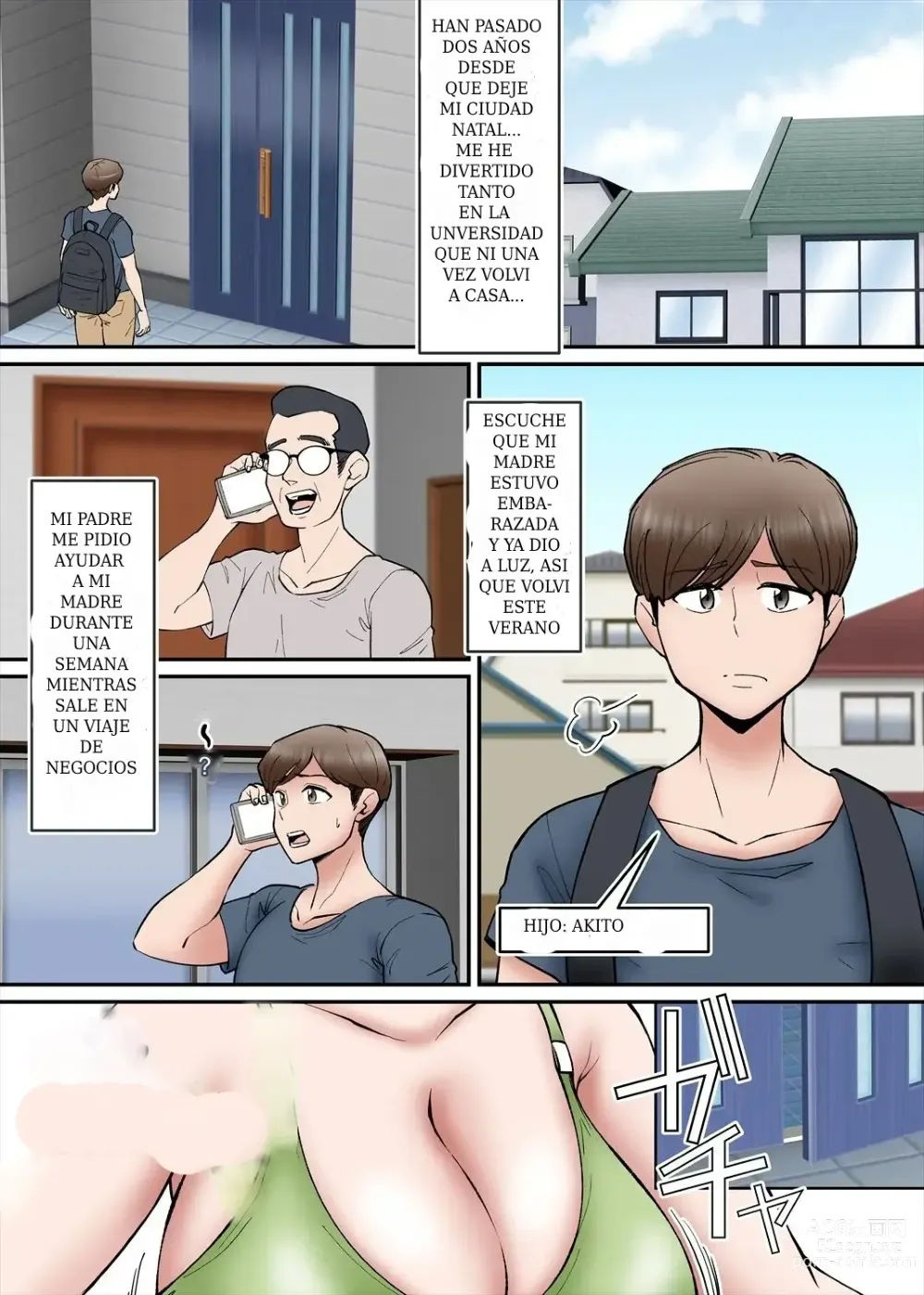 Page 2 of doujinshi Facinado por los Grandes Pechos de mi Madre