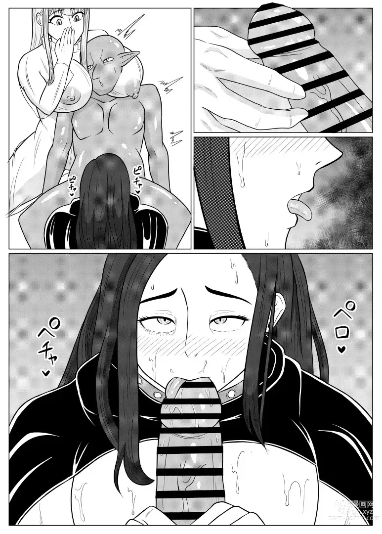 Page 26 of doujinshi Tensei Goblin ~Zense de Doutei no Mama Shinda Ore wa Cheat Saimin de Jibun Yori Tsuyokute Ookii Onna o Okashimakuru Onna Karyuudo Choukyou Nisshi Kouhen~