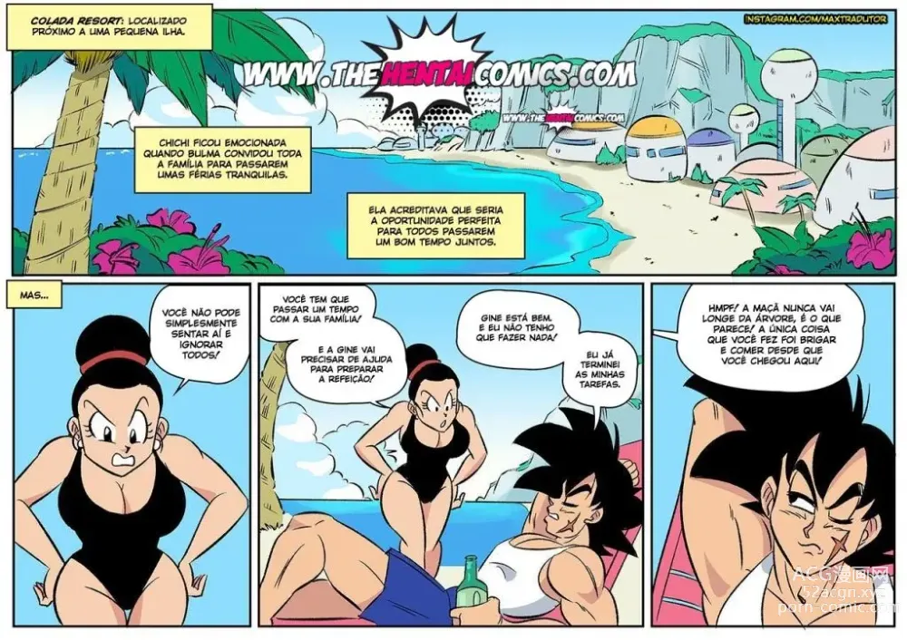 Page 3 of doujinshi funsexydragonball Summer Paradise 1 e 2 Bulma rei vegeta Chichi Bardock