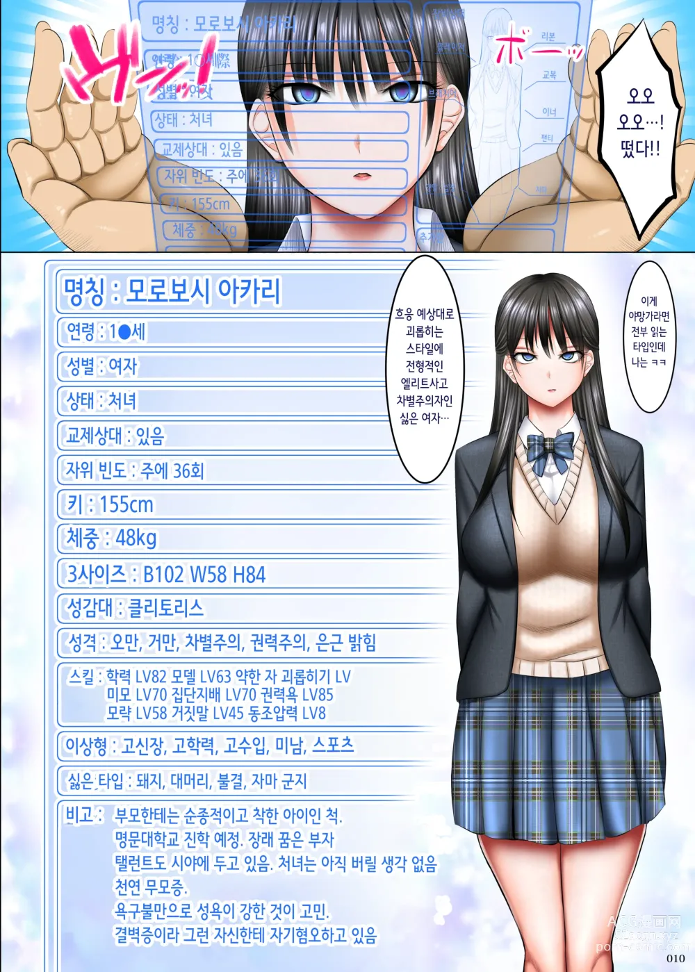 Page 10 of doujinshi 덮어쓰기 가능! 스테이터스 오픈!