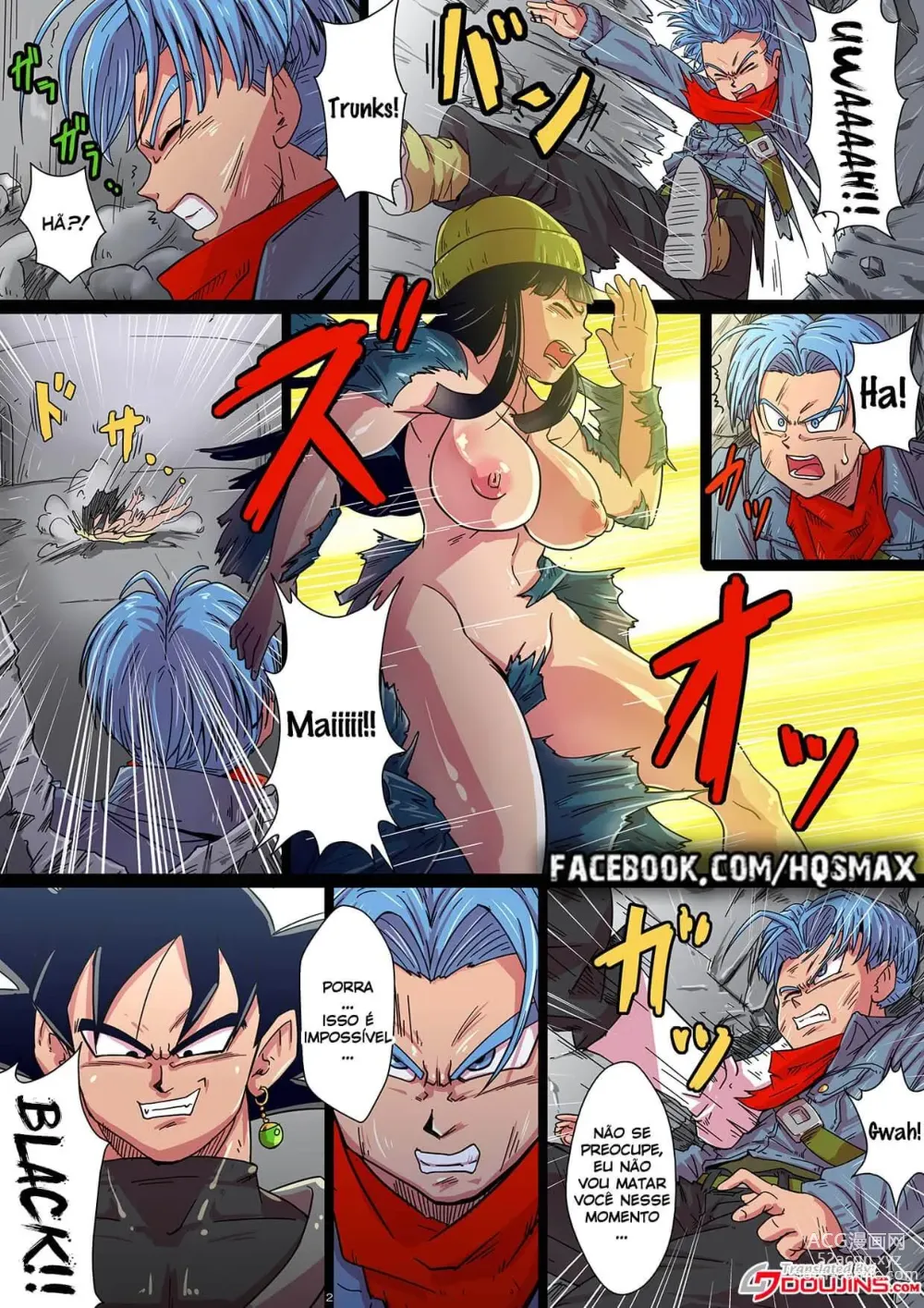 Page 2 of doujinshi Dragon Ball quadrinhos eroticos Trunks do futuro comendo Mai - rikka kai