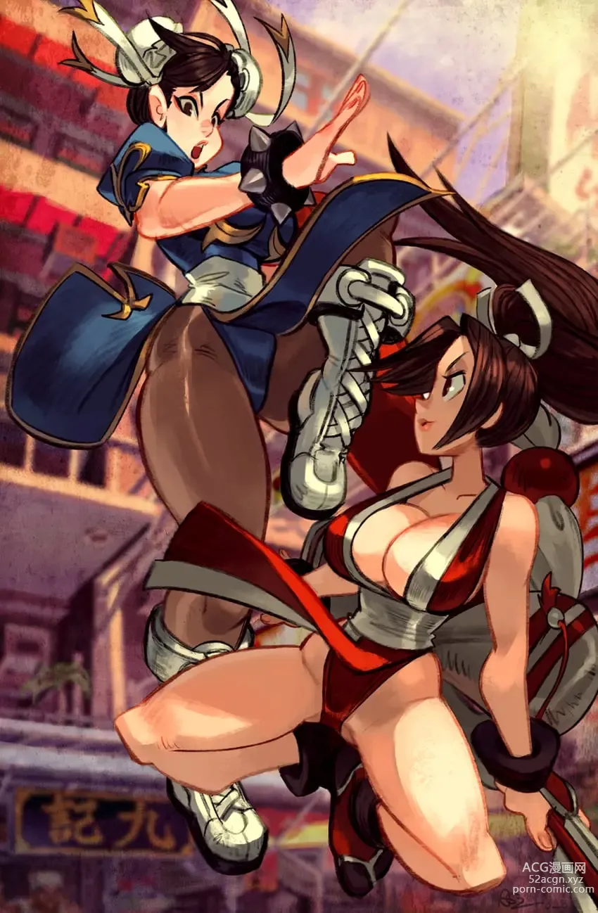 Page 33 of doujinshi Chun Li Vs Mai Shiranui Gallery