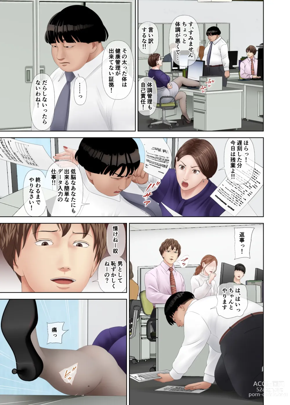 Page 6 of doujinshi Tachiba Gyakuten! PoweHara Onna Joushi e Shazai Kyouyou Sex