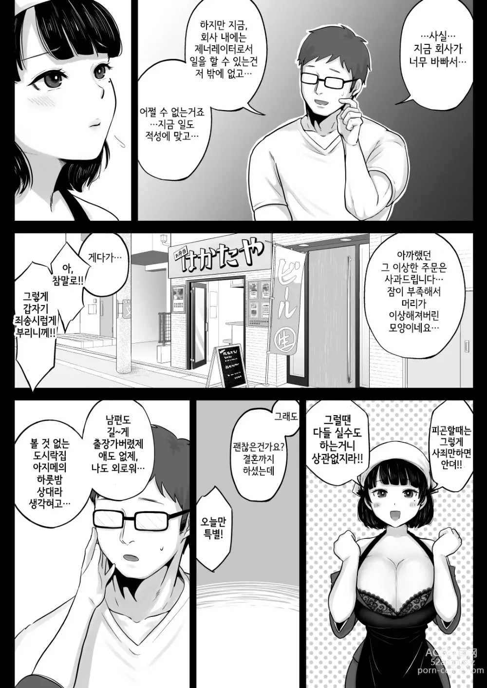 Page 14 of doujinshi 도시락 가게의 하카타 미인 아줌마와 질편하게 섹스한 이야기